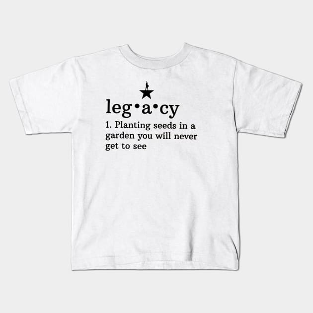 Legacy planting seeds Kids T-Shirt by Prashanthmuralidharart